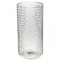 Prodotto Vaso da fiori, vaso in vetro, bicchiere per candele, lanterna in vetro Ø11,5 cm H23,5 cm