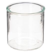 Prodotto Vaso cilindrico in vetro, trasparente, versatile, 10 cm, 3 pezzi