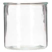 Prodotto Vaso cilindrico in vetro, trasparente, versatile, 10 cm, 3 pezzi