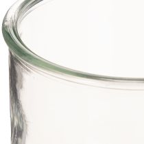 Prodotto Portacandele in vetro, rotondo, trasparente, versatile, 12 cm, 2 pezzi
