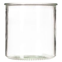 Prodotto Portacandele in vetro, rotondo, trasparente, versatile, 12 cm, 2 pezzi
