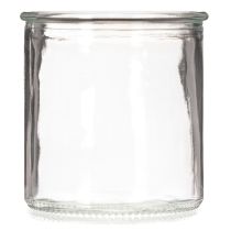 Prodotto Portacandele votivo rotondi in vetro trasparente, 8 cm, 3 pezzi