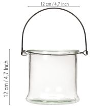 Prodotto Lanterna in vetro da appendere Ø12cm H12.5cm 2 pezzi