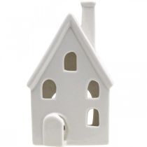 Prodotto Lanterna in ceramica per tavolo decorazione Avvento bianco H18cm