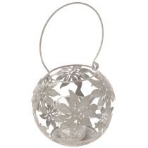 Prodotto Lanterna decorativa in metallo da appendere, grigia, Ø14cm H13cm