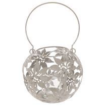 Prodotto Lanterna decorativa in metallo da appendere, grigia, Ø14cm H13cm