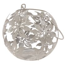 Prodotto Lanterna decorativa in metallo da appendere, grigia, Ø14cm H13cm
