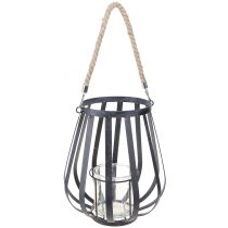 Prodotto Lanterna lanterna in metallo con vetro antracite Ø23cm H27cm
