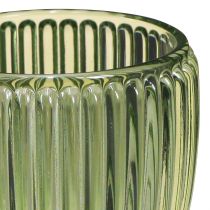 Prodotto Portacandele lanterna in vetro verde retrò Ø7cm H7cm 6 pz