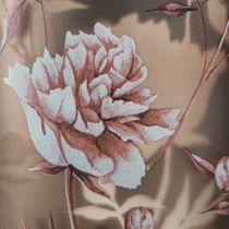 Prodotto Lanterna in vetro marrone argento rosa peonie H18cm