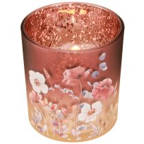 Prodotto Elegante portacandele con motivi floreali per un design d'atmosfera, 8 cm, 4 pezzi.