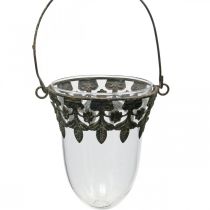 Lanterna in vetro per decorazioni sospese 24/28/30cm set di 3