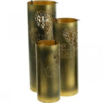 Prodotto Portacandele vintage in metallo cervo 30/38,5/45 cm set di 3
