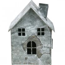 Prodotto Lanterna in metallo, shabby chic, decorazione natalizia, bianca lavata, aspetto antico H14,5 cm