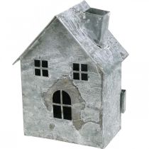 Prodotto Lanterna in metallo, shabby chic, decorazione natalizia, bianca lavata, aspetto antico H14,5 cm