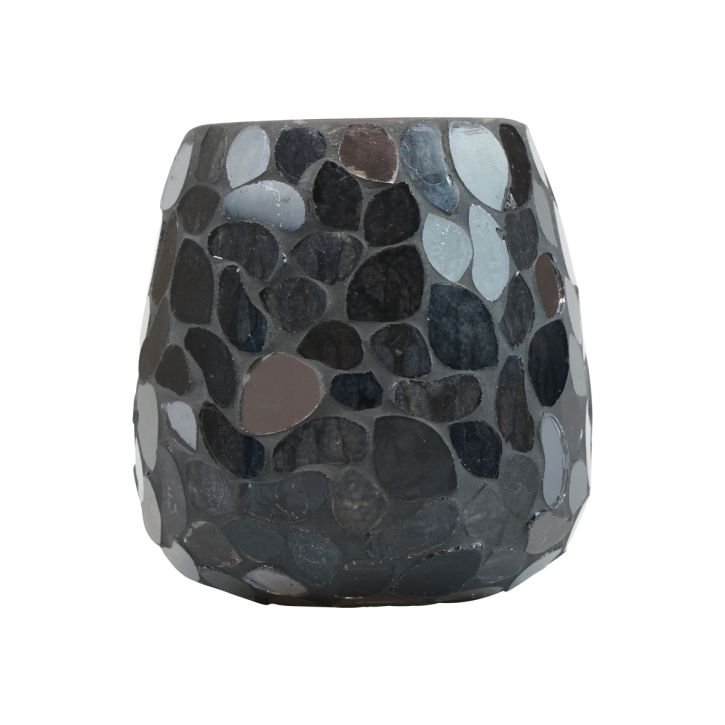 Prodotto Lanterna portacandele natalizia nera Ø10cm 2pz