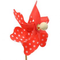 Mulino a vento mini colori assortiti con pois Ø8cm 12pz