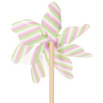 Prodotto Paletto da giardino a forma di mulino a vento, decorazione attraente per patio, giardino e balcone, 47 cm, 3 pezzi