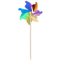 Prodotto Mulino a vento da balcone, colorato elemento di attrazione, decorazione estiva da giardino, 75 cm
