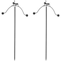 Prodotto Campanello a vento formica decorazione da giardino palo in metallo 66cm 2 pezzi