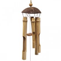 Campanella a vento decorazione in bambù per appendere il balcone Ø10cm H28cm