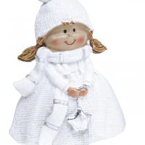 Prodotto Figure per bambini invernali Decorazione natalizia invernale H17cm set di 2