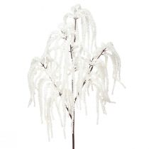 Prodotto Ramo decorativo di salice piangente decorazione invernale bianco glitter 82 cm 2 pezzi