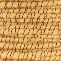 Prodotto Filo di lana con filo di feltro mica giallo bronzo Ø5mm 33m
