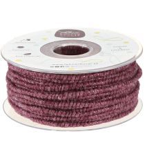 Prodotto Filo di lana con cordoncino in feltro mica viola Ø5mm 33m