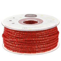 Prodotto Filo di lana con cordoncino in feltro rosso mica Ø5mm 33m