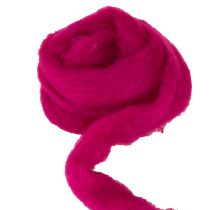 Prodotto Stoppino in lana Lana infeltrita morbida per decorazioni e composizioni stagionali 2 m Rosa