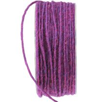 Prodotto Cordoncino di lana viola 3 mm 100 m