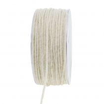 Prodotto Cordone di lana bianco 3 mm 100 m