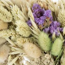 Prodotto Ghirlanda di fiori secchi per primavera ed estate, per tavolo e porta d'ingresso, per occasioni speciali con accenti di colore, 26 cm