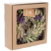 Prodotto Ghirlanda di fiori secchi per primavera ed estate, per tavolo e porta d'ingresso, per occasioni speciali con accenti di colore, 26 cm