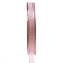 Prodotto Nastro regalo nastro decorativo punteggiato rosa antico 10 mm 25 m