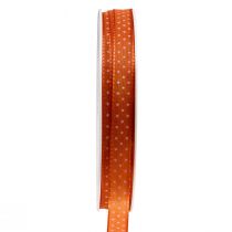 Prodotto Nastro regalo nastro decorativo punteggiato arancione 10 mm 25 m