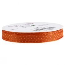 Prodotto Nastro regalo decorativo a pois arancione 10mm 25m