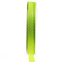 Prodotto Nastro decorativo punteggiato nastro regalo Verde maggio 10 mm 25 m