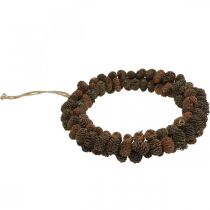 Prodotto Ghirlanda di coni cono di ontano ghirlanda decorativa per appendere la natura Ø25cm