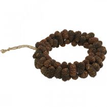 Prodotto Ghirlanda di coni ghirlanda di coni di ontano ghirlanda di porte natura Ø20cm