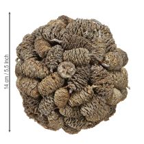 Prodotto Cono a sfera per appendere pigne di ontano, sbiancato, 12 cm