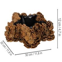 Prodotto Vaso a forma di pigna e stella, 30 cm