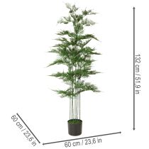 Prodotto Bambù artificiale, verde, 132 cm, pianta da appartamento