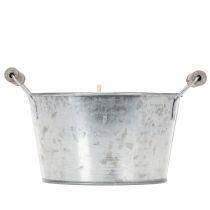 Prodotto Candela in secchiello di zinco per creare atmosfera su terrazza e balcone, 15 cm.
