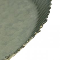 Placca decorativa placca di zinco placca di metallo antracite oro Ø20,5 cm
