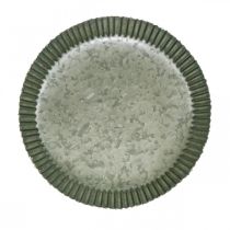 Prodotto Piastra decorativa placca in metallo zincato oro antracite Ø20,5 cm