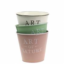 Prodotto Vaso di fiori di zinco Ø15cm H13,5cm Diversi colori