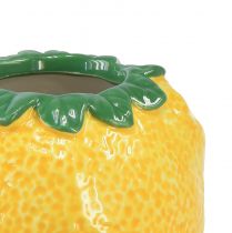 Prodotto Vaso decorativo limone vaso da fiori in ceramica giallo Ø8,5 cm