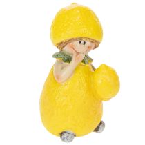 Prodotto Statuette di bambini a forma di limone, dolci decorazioni da tavola estive in stile vintage, per soggiorni e balconi, 9 cm, 3 pezzi